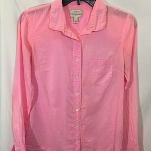 J.Crew Boy style Women Size 2 Shirt Button Down